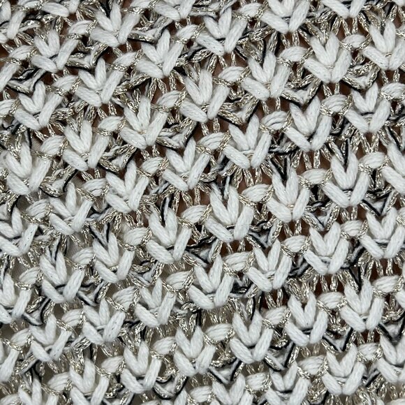 Chicos Womens Plus Texture Shine Gretchen Cardigan Open Fringe Sweater size XXL - Picture 7 of 14